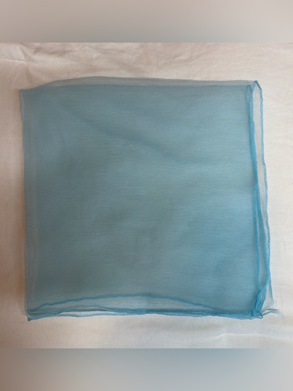 Light Blue Sheer Scarf Wrap - Brand Unspecified